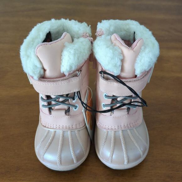 Cat & Jack Toddler Girls' 5 Journey Pink Faux Fur Thermolite Winter  Boots  NEW - Picture 5 of 7